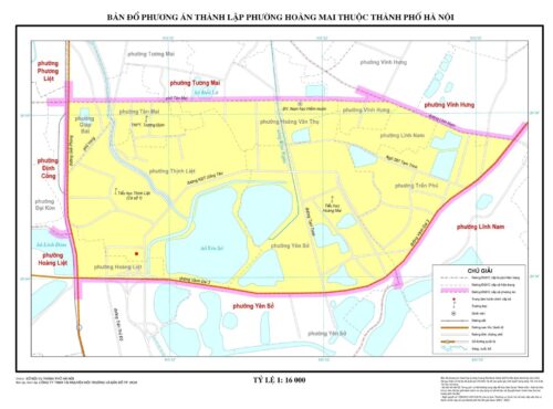 bản đồ phường Hoàng Mai mới sau sáp nhập